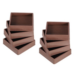 Unique Bargains Non-Slip Rubber Durable Furniture Cups Fit Sofa Bed Chair 8 Pcs - 1 of 4
