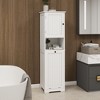 LOVMOR Free Standing Wooden Storage Cabinet Bathroom Floor Corner Cabinet - 4 of 4