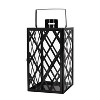 Christopher Knight Home 18"x9.5" Stainless Steel Ashuelot Lantern Candle Holder Black: Modern Floor Standing Decor - 4 of 4