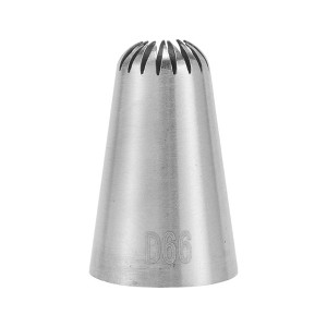 Unique Bargains Piping Tip 304 Stainless Steel Silver Tone 0.51"x0.98"x1.46" 1 Pcs - 1 of 3
