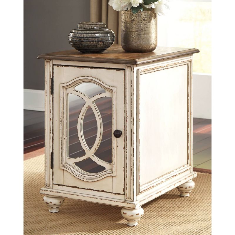 Realyn Chairside End Table White/Rustic Brown - Signature Design by Ashley, 2 of 9