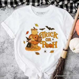 Trick or Pooh T-Shirt, Vintage Halloween Costume Pooh Bear and Friends Tee White S - 1 of 4