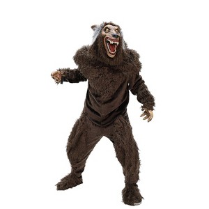 Seasonal Visions Mens Deluxe Werewolf Costume - One Size - Brown - 1 of 1