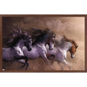 Trends International Laurie Prindle - Run To Freedom Framed Wall Poster Prints - 1 of 4