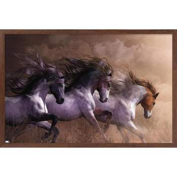Trends International Laurie Prindle - War Pony Framed Wall Poster ...