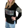 Women's V-Neck Long Sleeve Top - honeyme - image 3 of 3