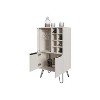 YOOCOZZ Fairfax Bar Cabinet in Melamine with Glass Rack and Wine Storage - white - 3 of 4