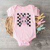 The Juniper Shop Checkered Groovy Bunny Baby Bodysuit - 2 of 2