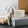 Pavilion Gift Company - Mr. & Mrs. - Double Wick 10 oz 100% Soy Wax Candle Scent: Tranquility - Flame Candles - 4 of 4