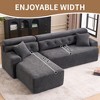 TiramisuBest LY-003 Beige White Deep Seat Compression Sofa 3 Seater with Beige for sofa - 4 of 4