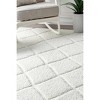 Nuloom Deloise Trellis Shag Indoor Area Rug, 6' 7" x 9', White - 4 of 4