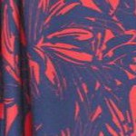 classic red mono floral