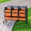 VEVOR Folding Chair Rack, 400 LBS Capacity, Heavy-duty Chair Cart for 42 Chairs or 12 Tables, Multi-Function Chair Storage Dolly, Matte Black - 2 of 4