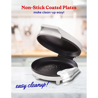 White Electric Outdoor Pizza Maker with Nonstick Pan