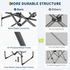 2 PCS Outdoor Portable Folding Camping Chair, Director Chair with Aluminum Side Table & Pocket for Sports, Picnic, Beach, Fishing, Blue - 4 of 4