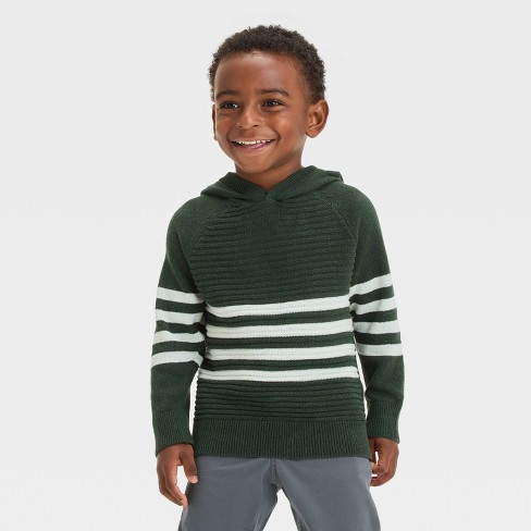 Green striped sweater best sale