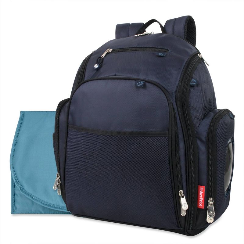 Fisher-Price Kaden Backpack Diaper Bag - Navy, 1 of 10