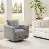 Spruce&Spring Swivel Accent Chair Armchair with Back Cushion - 4 of 4