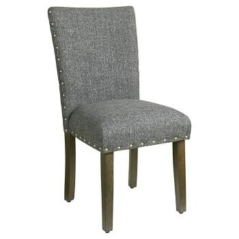 Set of 2 Classic Parsons Chair with Nailhead Trim - Homepop