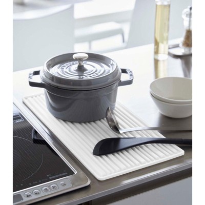 Black Silicone Foldable Roll-Up Dish Drying Mat