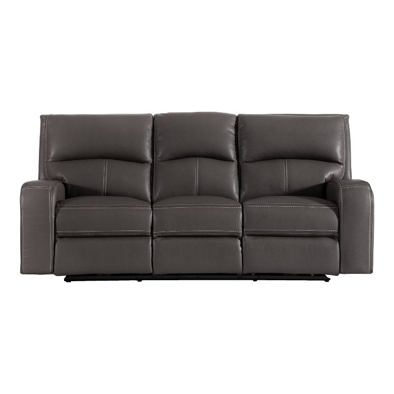 HOMES: Inside + Out Songpeace Transitional Leatherette Power Reclining Sofa with Adjustable Footrest and Headrest, 3 of 21