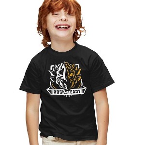 Teenage Mutant Ninja Turtles Rocksteady Youth T Shirt, Black - 1 of 4