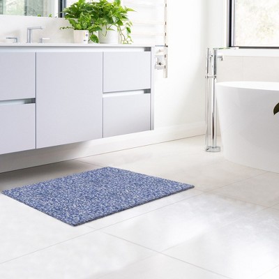 Blue 20"x30" Non-Slip Microfiber Indoor Door Mat