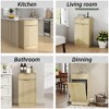 Tilt Out Trash Can Cabinet for 10 Gallon, Hidden Kitchen Garbage Can Cabinet with 1 Drawers, Laundry Hamper - 4 of 4