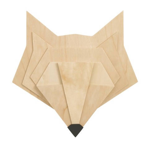 Little Love by NoJo Natural Wood Wall Decor - Fox 3D - image 1 of 4