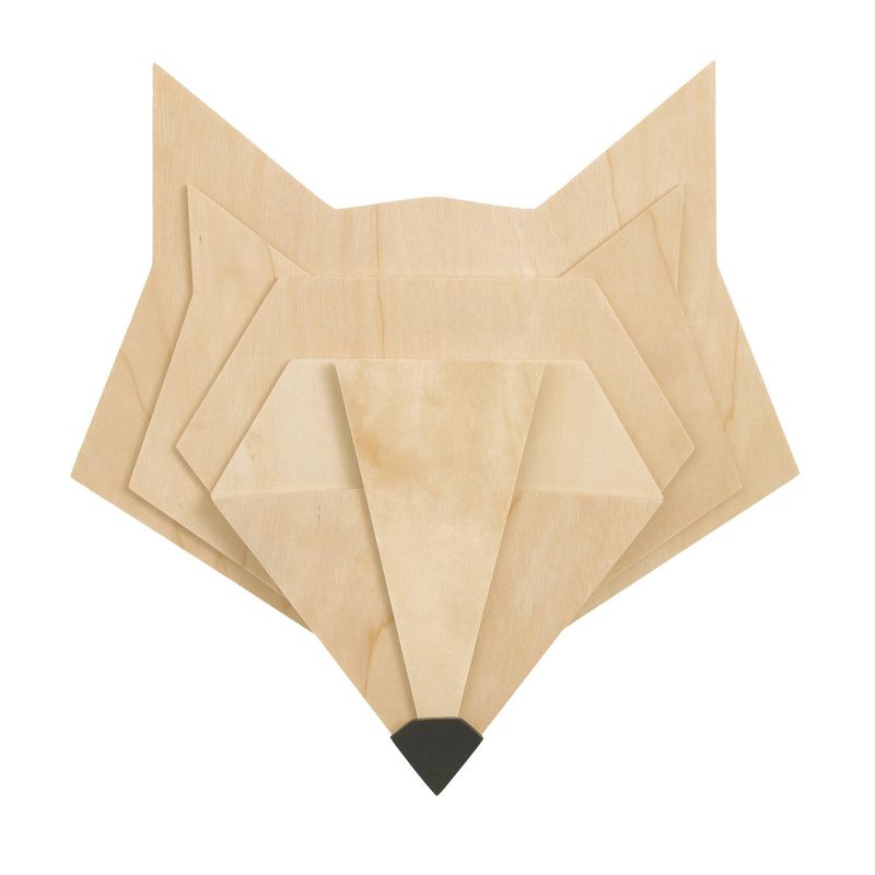 Little Love by NoJo Natural Wood Wall Decor - Fox 3D, 1 of 7