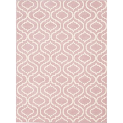 Elegant Pastel Pink 6' x 9' Reversible Hand-Knotted Area Rug