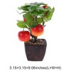 Unique Bargains Artificial Plants Plastic Orange 3.15"x3.15"x9.06" 1 Pcs - 3 of 4