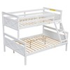 Whisen Elegant Design Twin over Full Bunk Bed with Ladder and Safety Guardrail - 4 of 4