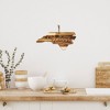 Rock & Branch Origins North Carolina Cutting Board Brown: Acacia, Lightweight, Hand Wash, 18"x8" - 3 of 4