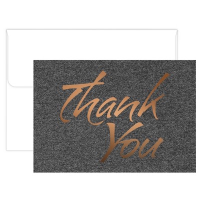 50ct Black Suit Thank Card Pack