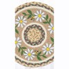 Earth Rugs Round Daisy Table Placemat – Rustic Country Kitchen Accent 15"x15" - 3 of 3