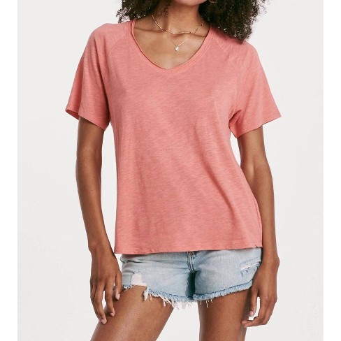 Women's Taylor Relaxed V-Neck Slubbed Basic Tee - Another Love - image 1 of 2