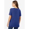 Woman Within Plus Size Perfect Short-Sleeve Crewneck Tee - 3 of 4