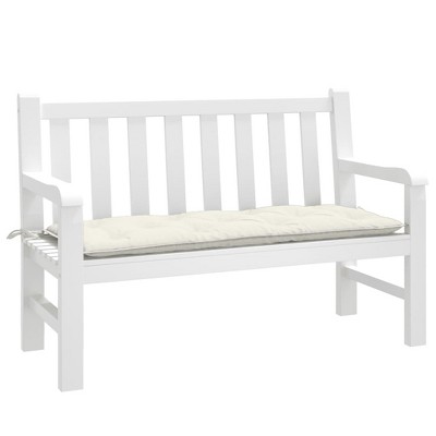vidaXL Garden Bench Cushion Melange Cream 47.2"x19.7"x2.8" Fabric