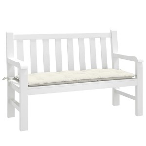 vidaXL Garden Bench Cushion Melange Cream 47.2"x19.7"x2.8" Fabric - 1 of 4