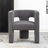 KINWELL 28" Wide Boucle Upholstered Square Armchair - 2 of 4