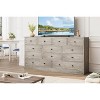 12 Drawer Dressers & Chests of Drawers, Wood Storage Drawer Dresser with Power Outlet - 4 of 4