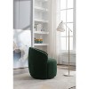 Sapphtopaz 1pc Teddy Fabric Swivel Accent Chair Upholstered Barrel Lounge Chair with Metal Legs, Living Room Chair Swivel Chair for Living Room - 4 of 4