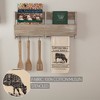 Sawyer Mill Charcoal Cow Muslin Unbleached Natural Tea Towel 19x28 - 3 of 4