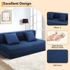 Folding Sofa Bed with Pillows, Convertible Sleeper Chair, Modern Futon Floor Couch, Foldable Memory Foam Chair, Lazy Guest Bed - 3 of 4
