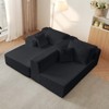 KWPZQEB 104" Cloud Modern Modular Sectional Sofawith L-Shape Chaise & Deep Seat, 3-Seater Upholstered Couches for Living Room, No Assembly - 2 of 4