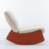 Modern Rocking Chair Recliner, Comfy Rocker Nursery Chair with Footrest,Soft Padded Rocker for Indoor Living Room Bedroom,Orange - 2 of 4
