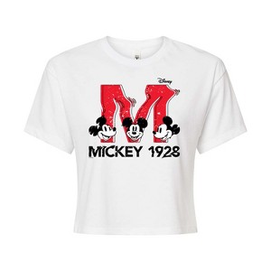 Women's - Disney - Mickey & Friends Cropped Graphic T-Shirt - 1 of 4