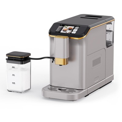 Espresso Machine with Milk Frother and Grinder, 20 Bar Automatic Espresso Coffee Machine