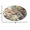 Lahome Modern Abstract Washable Area Rug-Soft Carpet for Living Room, Bedroom, or Office - 4 of 4